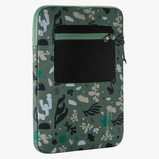Pack-It® E-Tools 14" Laptop Sleeve - ROOTS & SHOOTS: DUCK GREEN