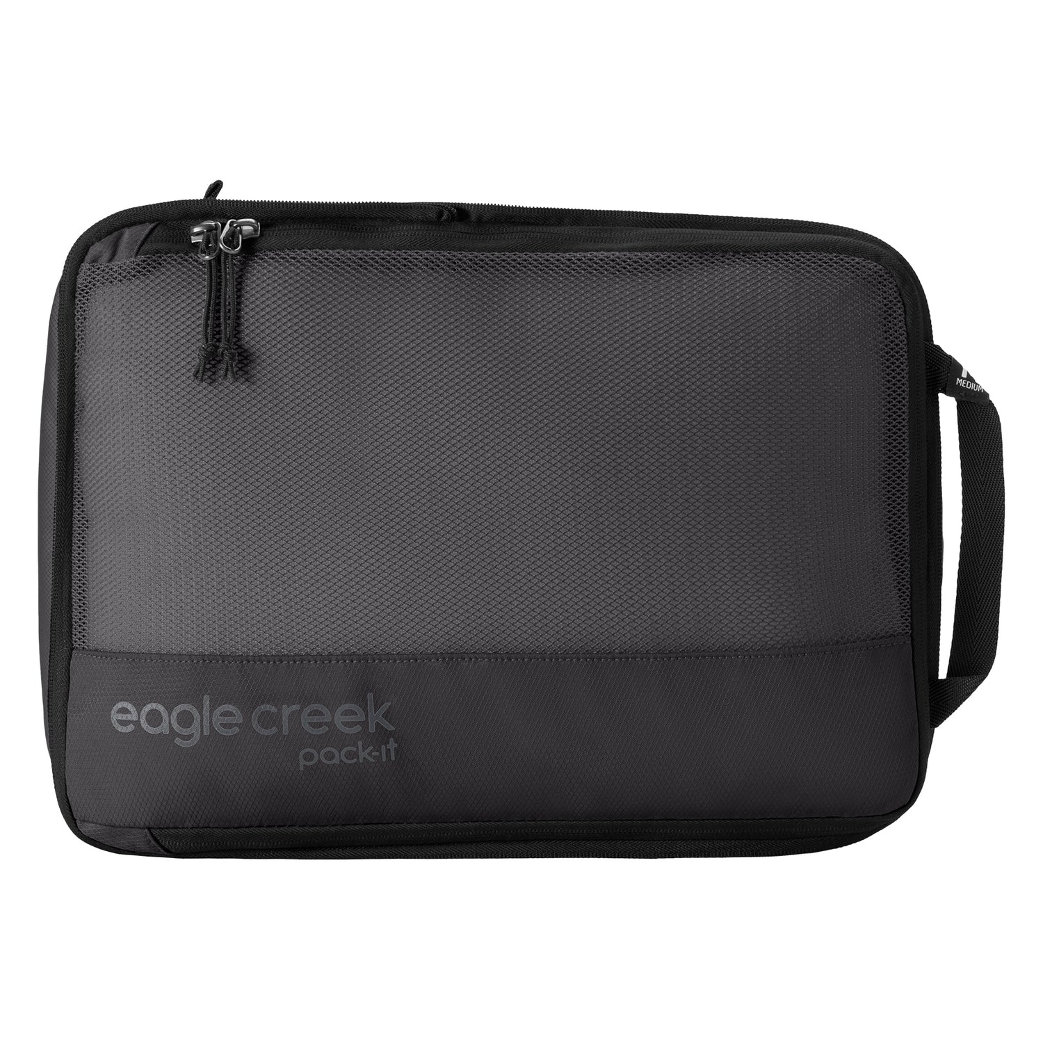 Pack-It® Reveal Compression Cube M - Black Packing Cubes Compression View 