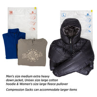 Pack-It® Compression Sack Set M/L - Clear Best Compression Cubes Eagle Creek View 2
