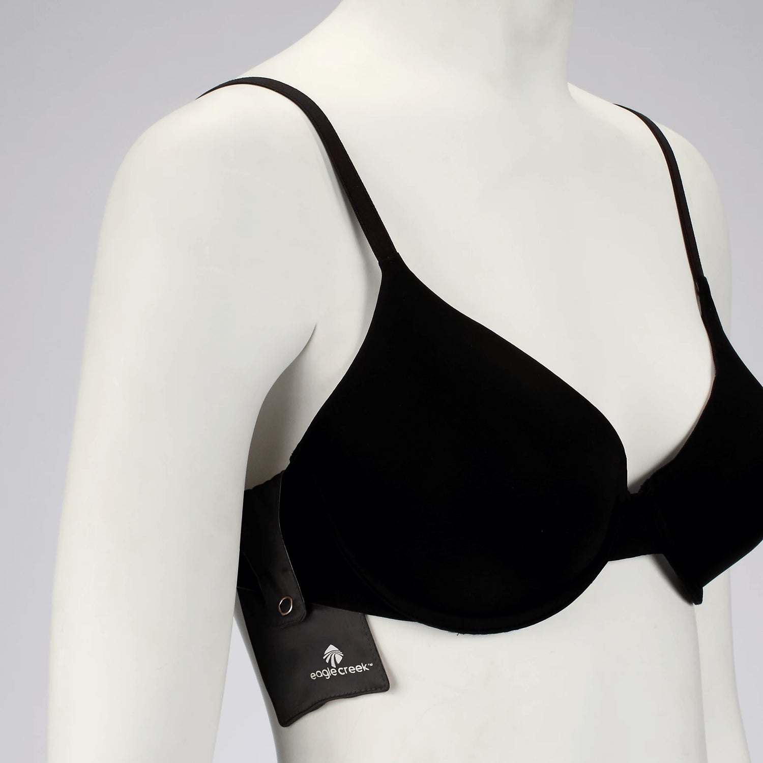 Silk Undercover Bra Stash - BLACK