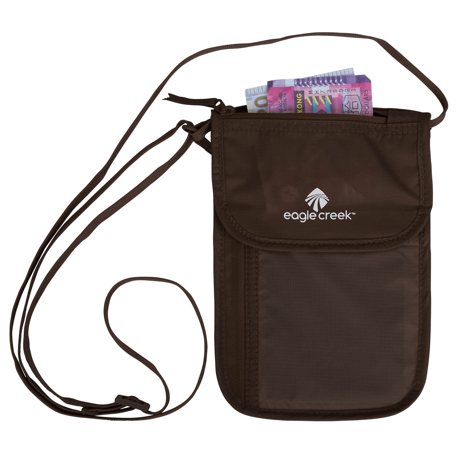 Undercover Neck Wallet DLX - Mocha Best Travel Wallet View 