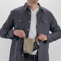 RFID Blocker Hidden Pocket - Bue Dawn Compression Travel Cubes View 3
