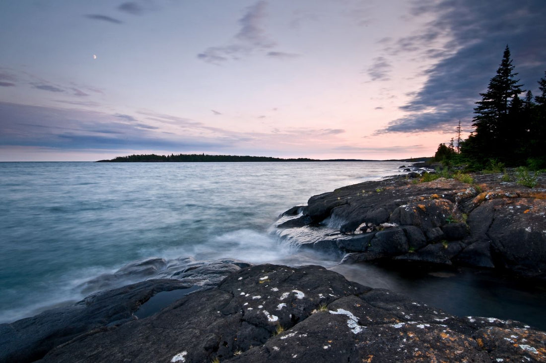 sunset over Michigan's Isle Royale