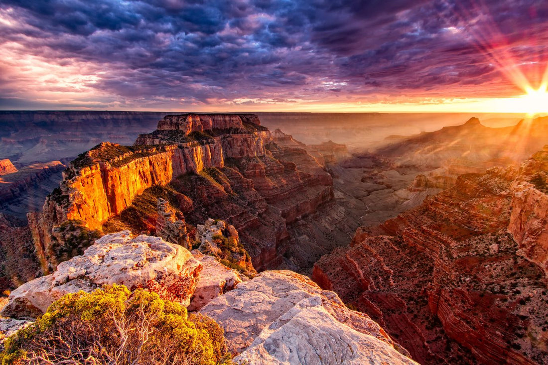 Horseshoe Bend on the Colorado River at sunset