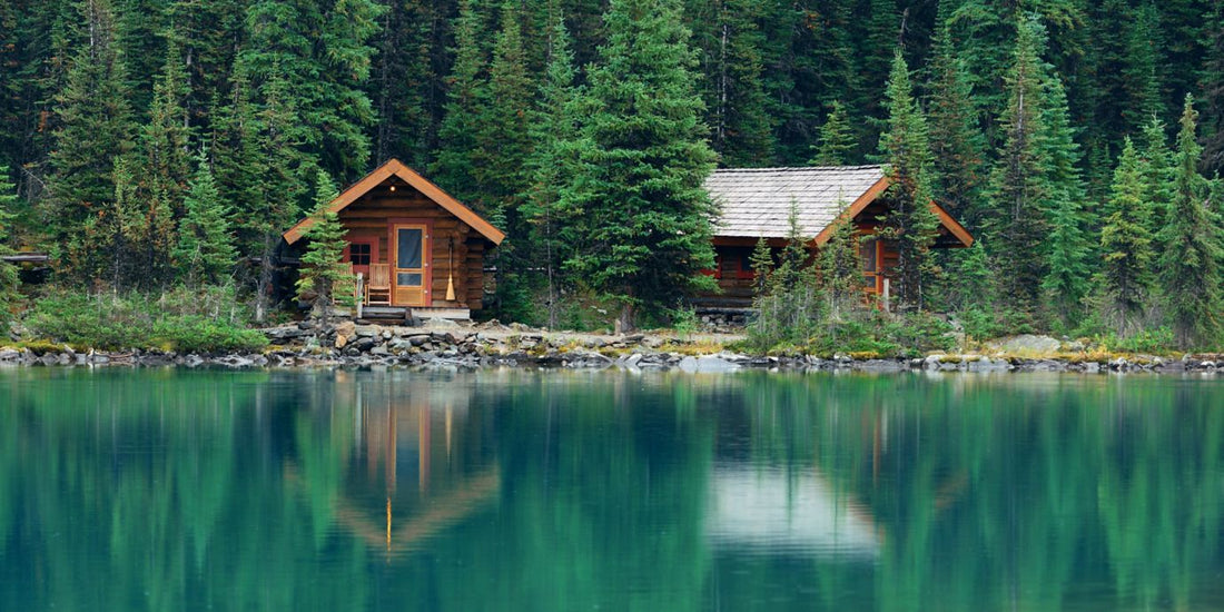 Cabin on a lake