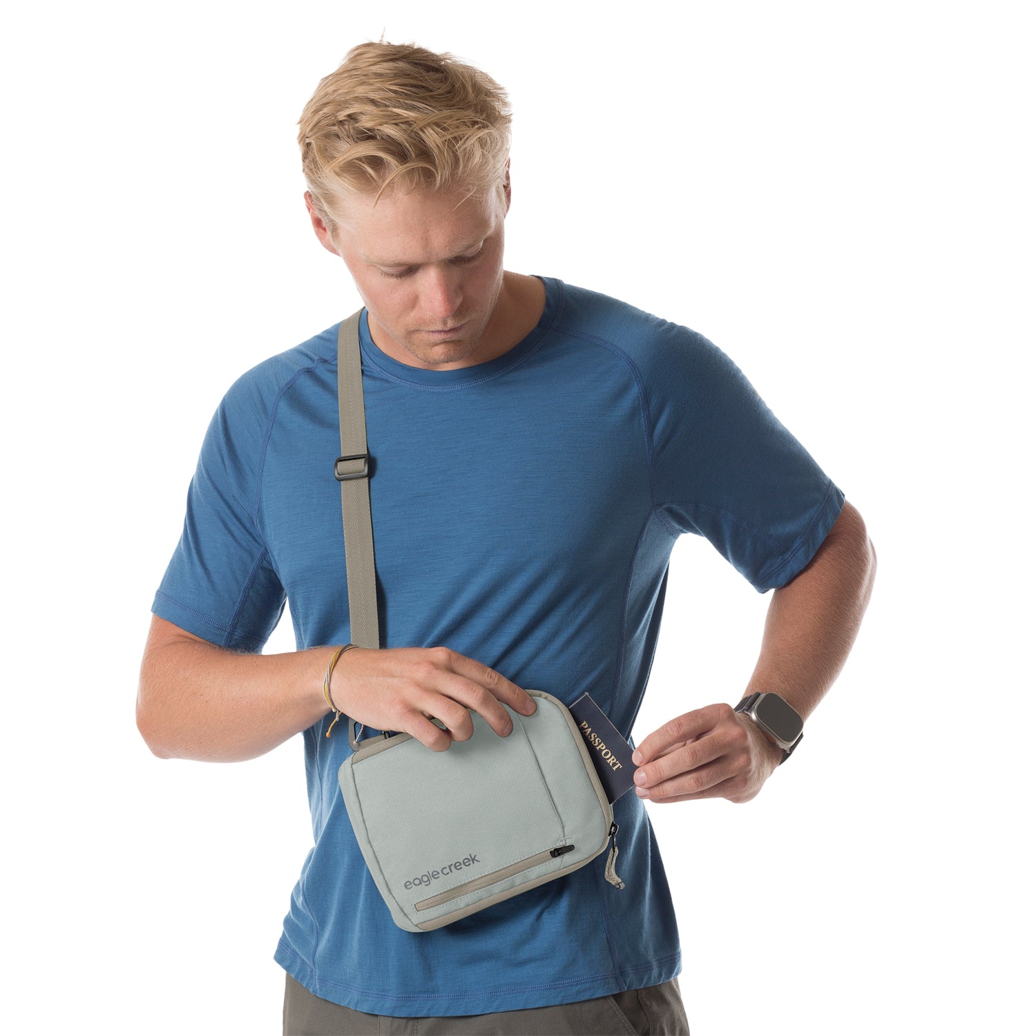 Stash RFID Crossbody Bag - Crossbody Horizontal Detail View 