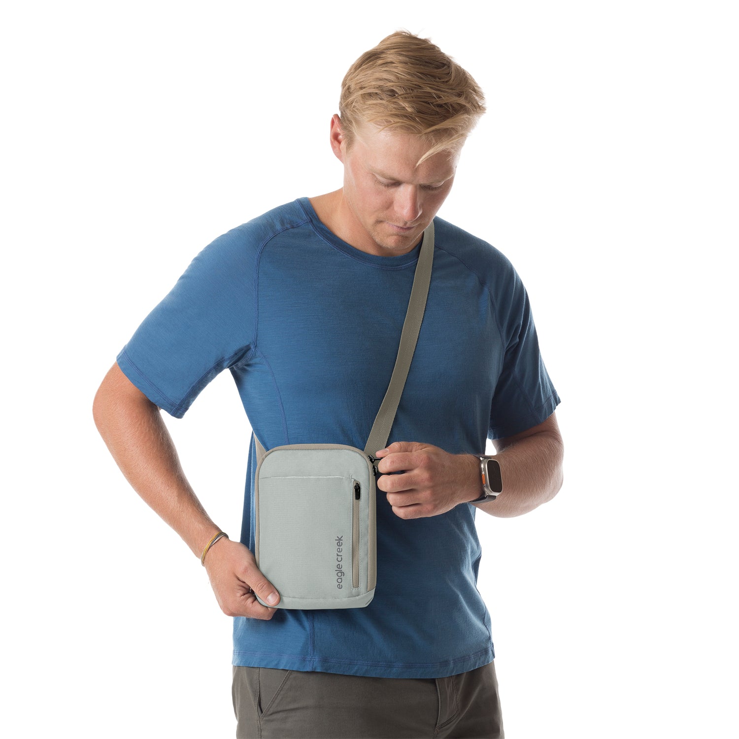 Stash RFID Crossbody Bag - Crossbody Vertical Detail View 