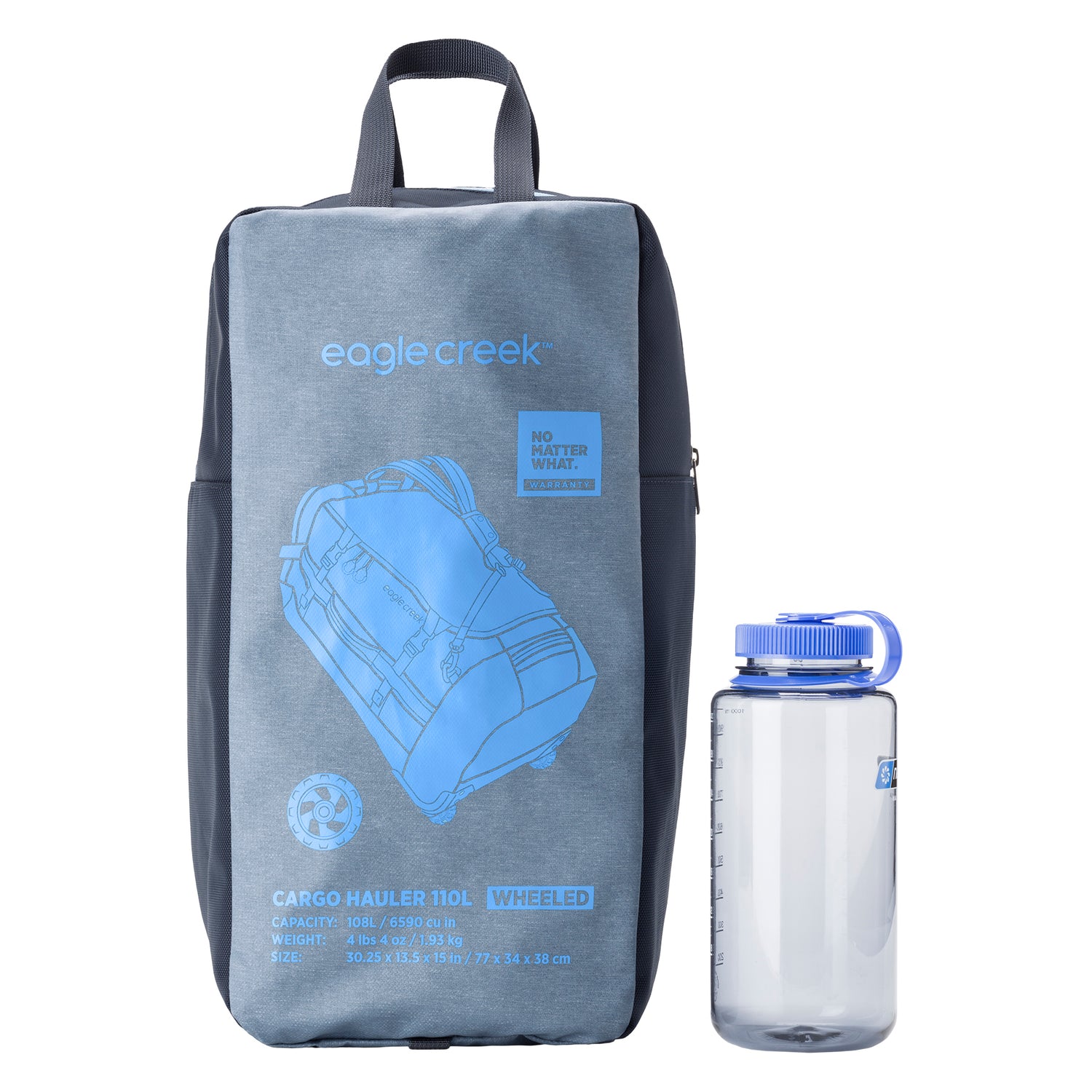 Cargo Hauler 110L Wheeled Duffel Bag - Glacier Blue Large Duffel Bag View 