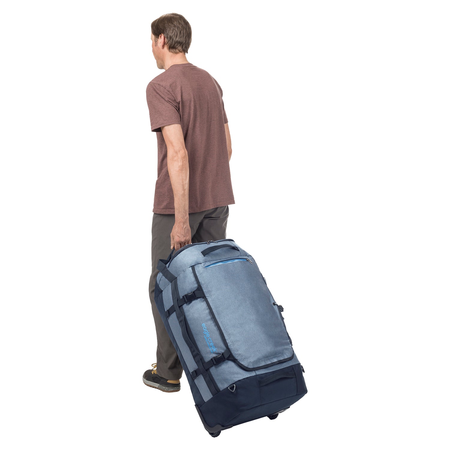 Cargo Hauler 110L Wheeled Duffel Bag - Glacier Blue Duffel Bag Large Eagle Creek View 