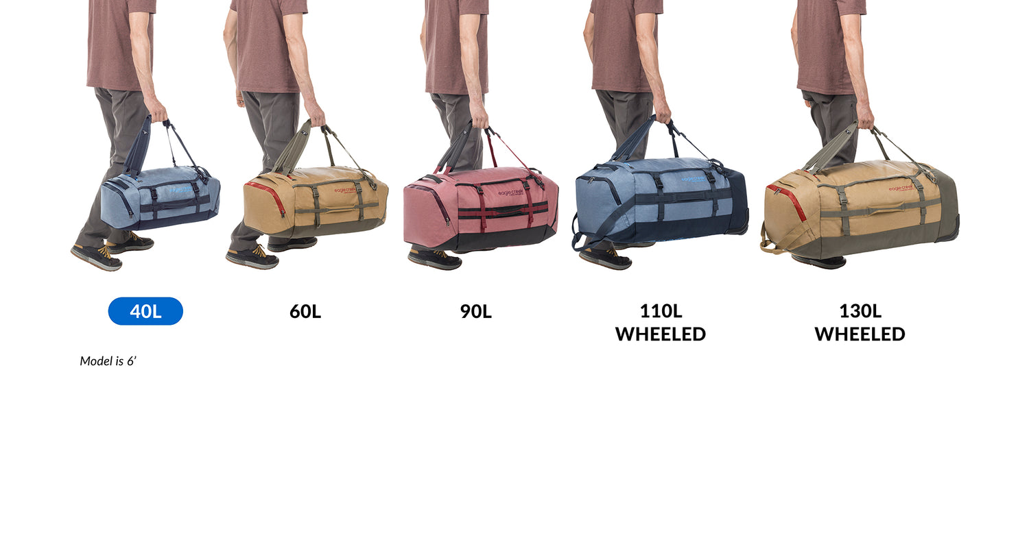 duffel bag sizes