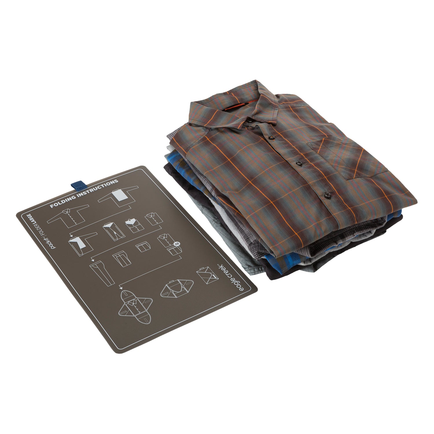 Pack-It® Reveal Garment Folder L - Blue Dawn Packing Cube for Dress Clothes Eagle Creek View 