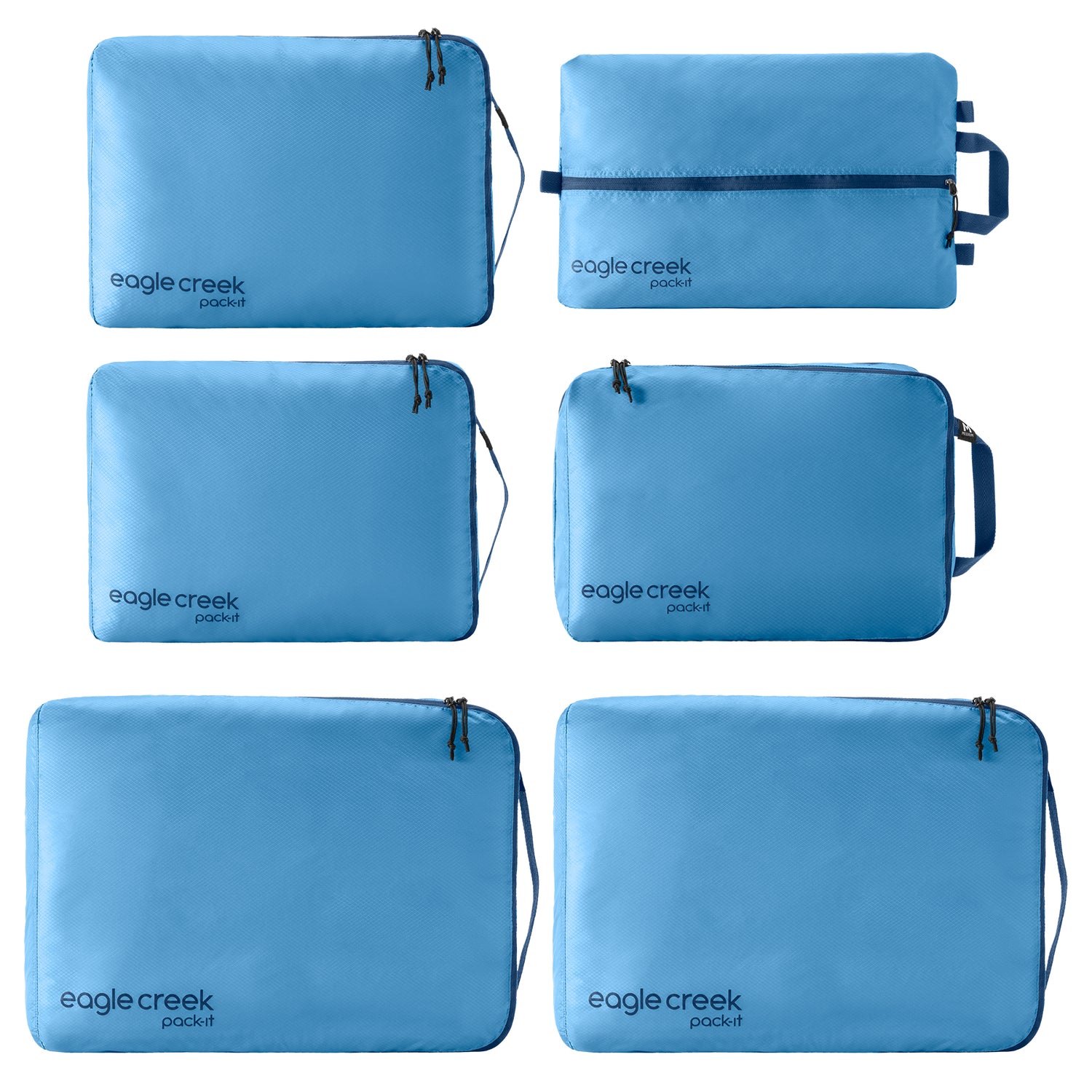 Pack-It® Isolate Extended Stay Set - Blue Dawn Packing Cubes Eagle Creek View 
