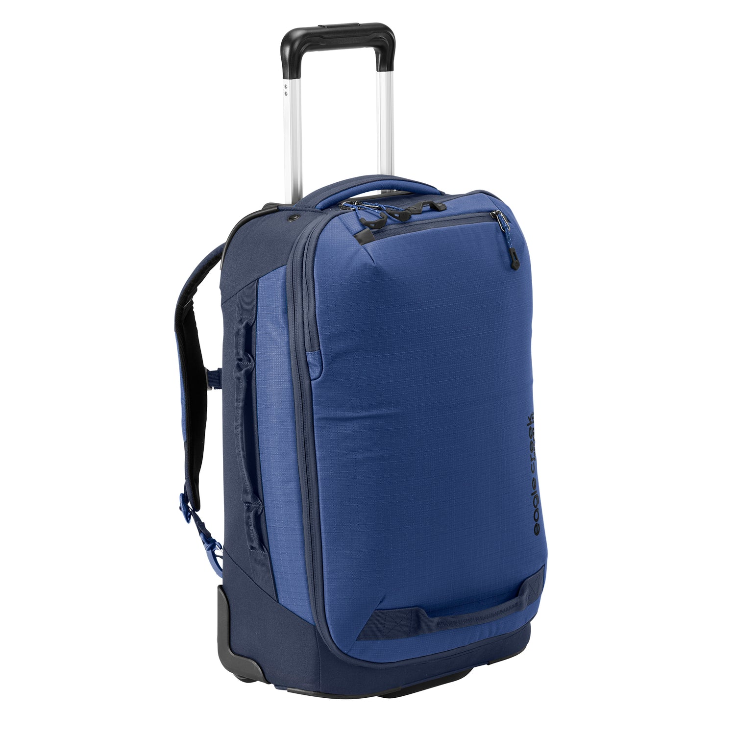 Expanse 2-Wheel 21.25 Convertible International Carry-On Luggage - Pilot Blue Wheeled Backpack Luggage View 