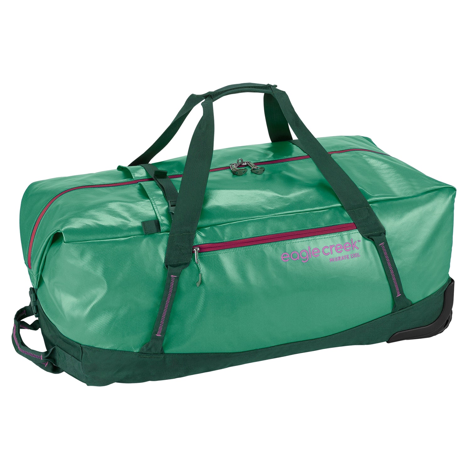 Migrate 130L Wheeled Duffel Bag - Willow Green Duffel Bag with Wheels Eagle Creek View 