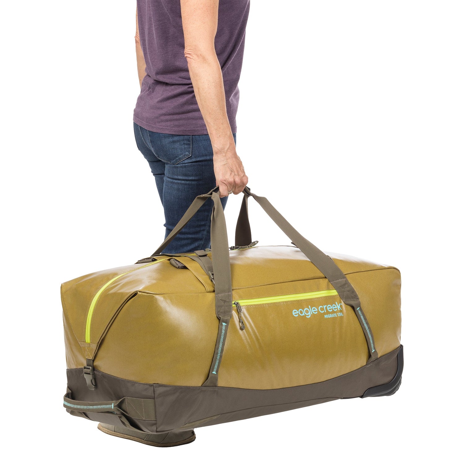 Migrate 130L Wheeled Duffel Bag - Duffel Bag Carry Detail View 