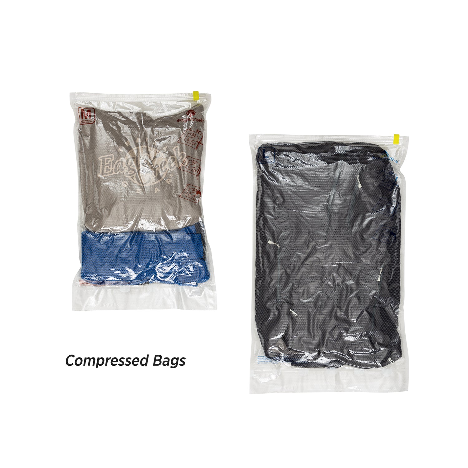 PACK-IT™ Compression Sack Set M/L - CLEAR