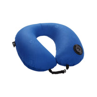 Exhale Neck Pillow - Blue Inflatable Neck Pillow View 1