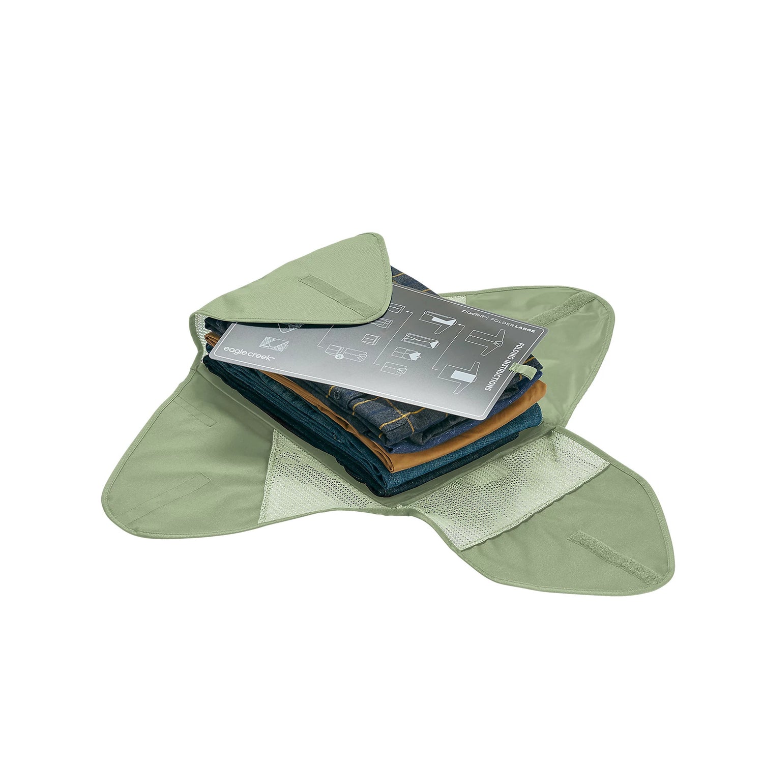 PACK-IT™ Reveal Garment Folder M - MOSSY GREEN