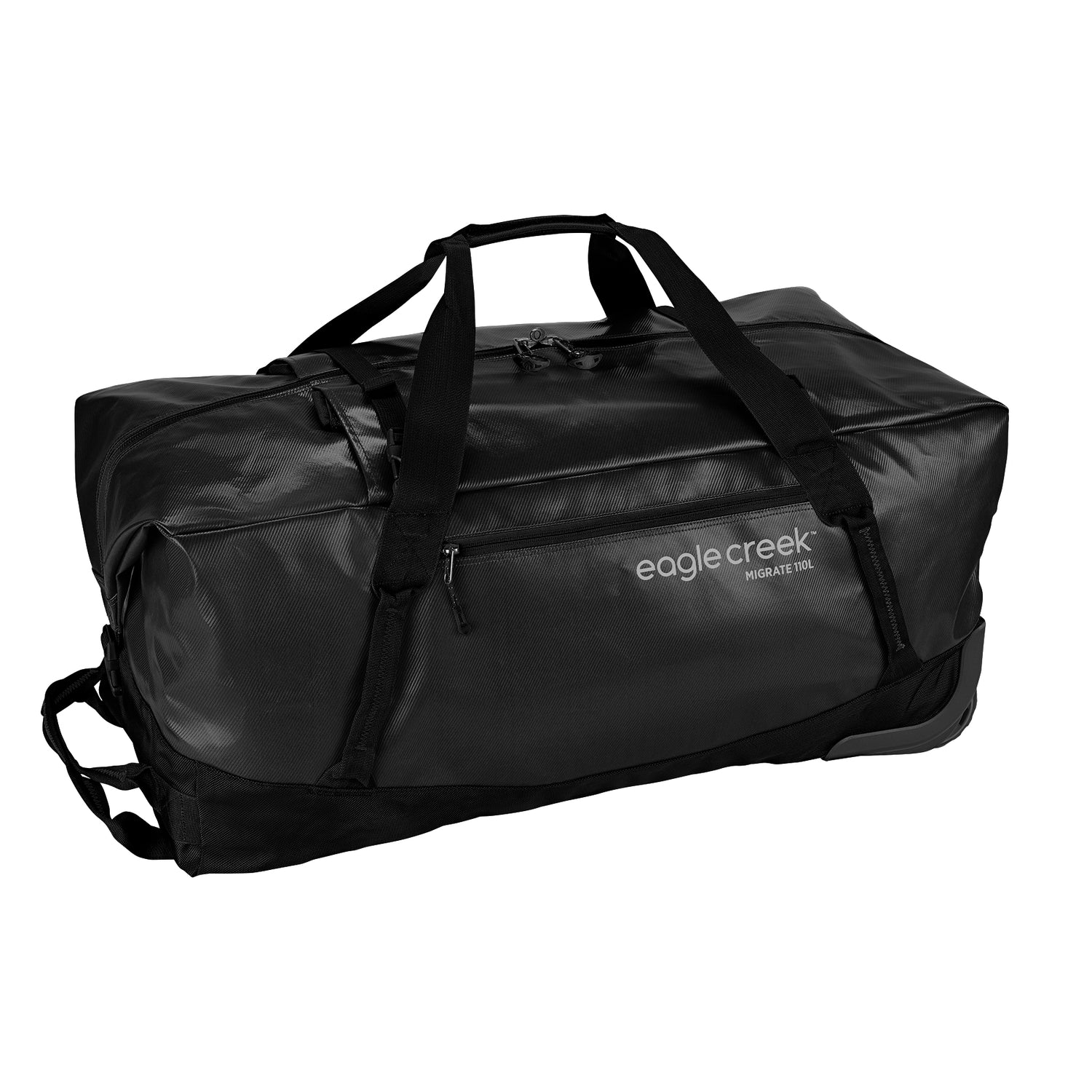 Migrate 110L Wheeled Duffel Bag - BLACK
